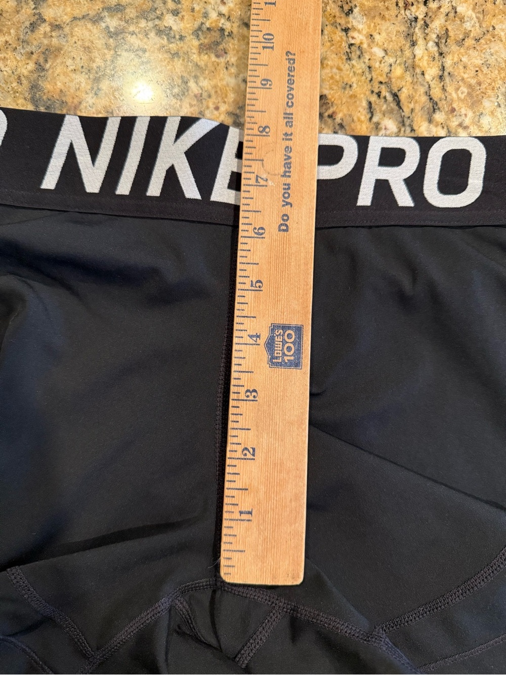 Nike Pro Women’s black active gym Compression Biker Shorts size large Dri-fit - Picture 6 of 6